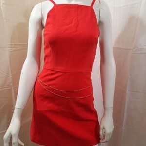 FRENCH CONNECTION WHISPER SQUARE NECK RED 2